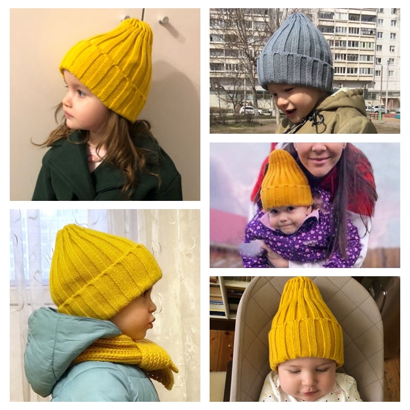 Beanie Hat For Kids Knitted Bonnet